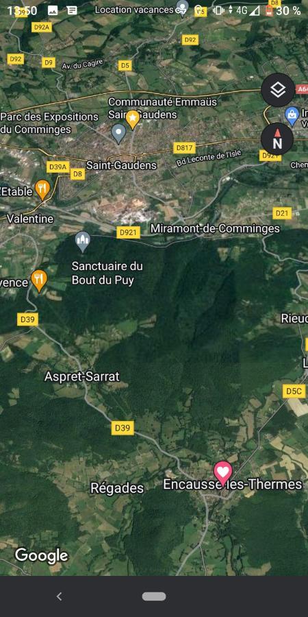 Chaleureux Studio Independant Encausse-les-Thermes 外观 照片